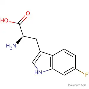 Molecular Structure of 108391-82-8 (6-fluoro-D-tryptophan)