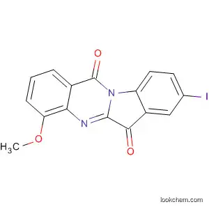 Molecular Structure of 169038-38-4 (Indolo[2,1-b]quinazoline-6,12-dione,  8-iodo-4-methoxy-)