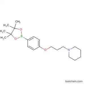 Molecular Structure of 401895-68-9 (1-(3-(4-(4,4,5,5-Tetramethyl-1,3,2-dioxaborolan-2-yl)phenoxy)propyl)piperidine)
