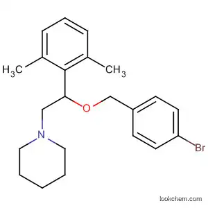 Molecular Structure of 401938-95-2 (Piperidine, 1-[2-[(4-bromophenyl)methoxy]-2-(2,6-dimethylphenyl)ethyl]-)