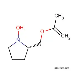 Molecular Structure of 403477-64-5 (Pyrrolidine, 1-hydroxy-2-[(2-propenyloxy)methyl]-, (2S)- (9CI))