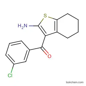 Molecular Structure of 40487-75-0 ((2-AMino-4,5,6,7-tetrahydrobenzo[b]thiophen-3-yl)(3-chlorophenyl)Methanone)