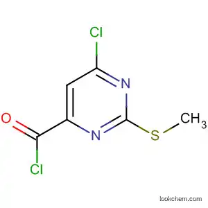 Molecular Structure of 200000-17-5 (4-Pyrimidinecarbonyl chloride, 6-chloro-2-(methylthio)-)