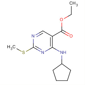 4-CYCLOPENTYLAMINO-2-METHYLSULFANYL-PYRIMIDINE-5-CARBOXYLICACIDETHYLESTER
