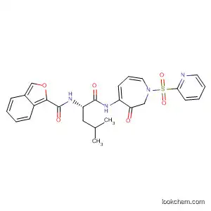 N-[3-Methyl-1(S)-[N-[3-oxo-1-(pyridin-2-ylsulfonyl)perhydroazepin-4(S)-yl]carbamoyl]butyl]-1-benzofuran-2-carboxamide
