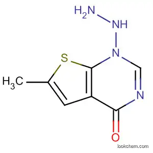 Molecular Structure of 439692-69-0 (Thieno[2,3-d]pyrimidin-4(1H)-one, 6-methyl-, hydrazone)