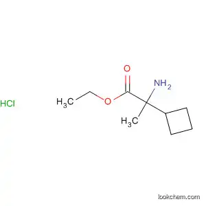 Molecular Structure of 565456-74-8 (Cyclobutanepropanoic acid, α-amino-, ethyl ester, hydrochloride)