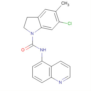 1H-Indole-1-carboxamide, 6-chloro-2,3-dihydro-5-methyl-N-5-quinolinyl-