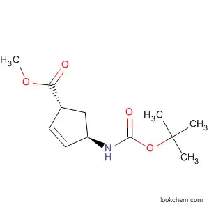 2-Cyclopentene-1-carboxylic acid,
4-[[(1,1-dimethylethoxy)carbonyl]amino]-, methyl ester, (1R,4R)-