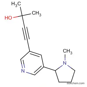 3-Butyn-2-ol, 2-methyl-4-[5-(1-methyl-2-pyrrolidinyl)-3-pyridinyl]-
