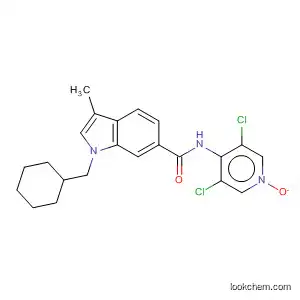 1-(Cyclohexylmethyl)-N-(3,5-dichloro-1-oxidopyridin-4-yl)-3-methylindole-6-carboxamide