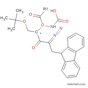 Molecular Structure of 203854-41-5 (Carbamic acid,
[(1S)-3-diazo-1-[(1,1-dimethylethoxy)methyl]-2-oxopropyl]-,
9H-fluoren-9-ylmethyl ester)