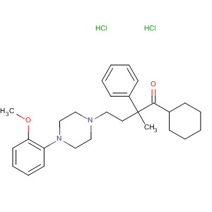 1-Butanone,  1-cyclohexyl-4-[4-(2-methoxyphenyl)-1-piperazinyl]-2-methyl-2-phenyl-,  dihydrochloride