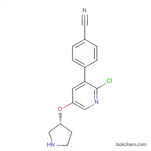 4-[2-Chloro-5-[3(R)-pyrrolidinyloxy]pyridin-3-yl]benzonitrile