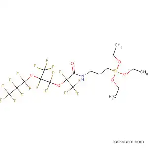 Molecular Structure of 36148-15-9 (N-(3-Triethoxysilylpropyl)perfluoro(2,5-dimethyl-3,6-dioxanonanoyl)amide)