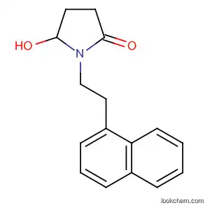 Molecular Structure of 39662-53-8 (2-Pyrrolidinone, 5-hydroxy-1-[2-(1-naphthalenyl)ethyl]-)