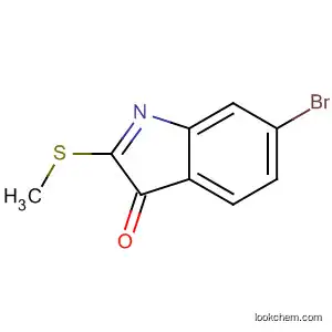 Molecular Structure of 50630-70-1 (6-Bromo-2-(methylthio)-3H-indol-3-one)
