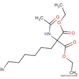 Molecular Structure of 5183-28-8 (Propanedioic acid, (acetylamino)(6-bromohexyl)-, diethyl ester)