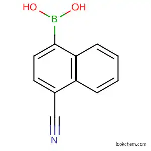 Molecular Structure of 664364-43-6 (4-Cyano-1-naphthyl boronic acid)