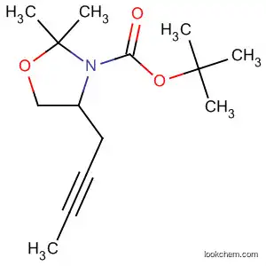 3-Oxazolidinecarboxylic acid, 4-(2-butynyl)-2,2-dimethyl-,
1,1-dimethylethyl ester, (4S)-