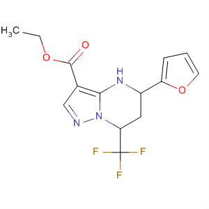 5-FURAN-2-YL-7-TRIFLUOROMETHYL-4,5,6,7-TETRAHYDRO-PYRAZOLO[1,5-A]PYRIMIDINE-3-CARBOXYLIC ACID ETHYL ESTER