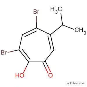 Molecular Structure of 6688-76-2 (2,4,6-Cycloheptatrien-1-one, 3,5-dibromo-2-hydroxy-6-(1-methylethyl)-)