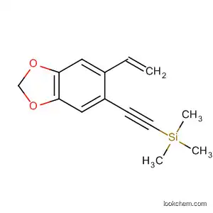 Molecular Structure of 676541-18-7 (Silane, [(6-ethenyl-1,3-benzodioxol-5-yl)ethynyl]trimethyl-)