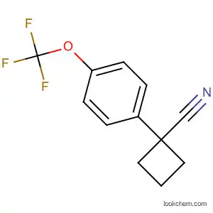 Molecular Structure of 151157-62-9 (Cyclobutanecarbonitrile, 1-[4-(trifluoromethoxy)phenyl]-)
