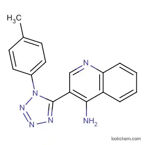 Molecular Structure of 161464-79-5 (3-[1-(4-methylphenyl)-1H-tetraazol-5-yl]-4-quinolinylamine)