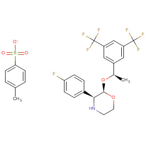 (2R,3S)-2-[(1R)-1-[3,5-bis(trifluoromethyl)phenyl]ethoxy]-3-(4-fluorophenyl)morpholine,4-methylbenzenesulfonic acid