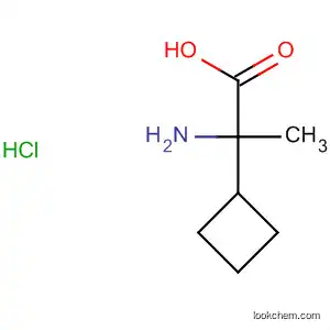 Molecular Structure of 681128-35-8 (Cyclobutanepropanoic acid, a-amino-, hydrochloride)