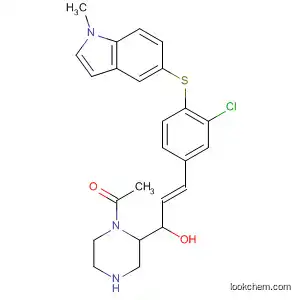 5-[4-[3-(4-Acetylpiperazin-1-yl)-3-oxo-1-propenyl]-2-chlorophenylsulfanyl]-1-methyl-1H-indole