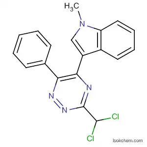 Molecular Structure of 287732-37-0 (3-[3-(dichloromethyl)-6-phenyl-1,2,4-triazin-5-yl]-1-methyl-1H-indole)