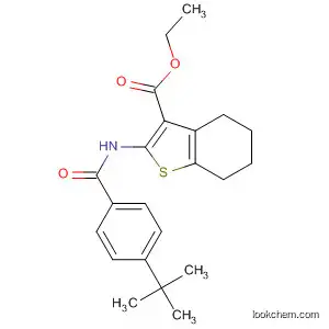 Molecular Structure of 312915-81-4 (ethyl 2-{[(4-tert-butylphenyl)carbonyl]amino}-4,5,6,7-tetrahydro-1-benzothiophene-3-carboxylate)