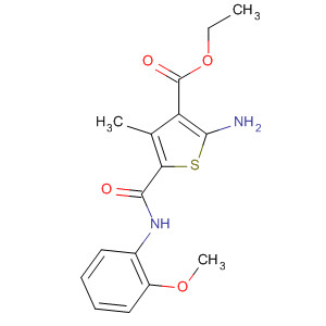 2-AMINO-5-(2-METHOXY-PHENYLCARBAMOYL)-4-METHYL-THIOPHENE-3-CARBOXYLIC ACID ETHYL ESTER