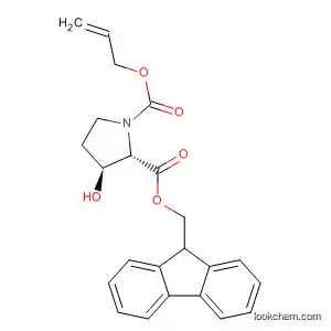 1,2-Pyrrolidinedicarboxylic acid, 3-hydroxy-, 1-(9H-fluoren-9-ylmethyl)
2-(2-propenyl) ester, (2S,3S)-