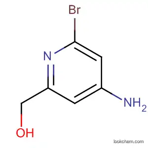 Molecular Structure of 521917-52-2 ((6-amino-4-bromopyridin-2-yl)methanol)
