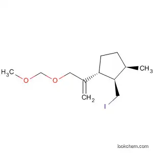 Molecular Structure of 528878-70-8 (Cyclopentane,
2-(iodomethyl)-1-[1-[(methoxymethoxy)methyl]ethenyl]-3-methyl-,
(1R,2R,3R)-)