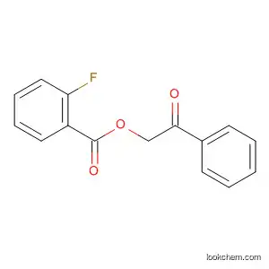 Molecular Structure of 55153-24-7 (2-Fluorobenzoic acid phenacyl ester)