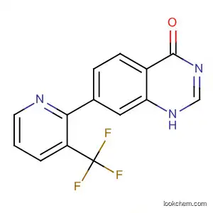 Molecular Structure of 573675-81-7 (4(1H)-Quinazolinone, 7-[3-(trifluoromethyl)-2-pyridinyl]-)