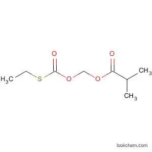 Molecular Structure of 625387-62-4 (Propanoic acid, 2-methyl-, [[(ethylthio)carbonyl]oxy]methyl ester)