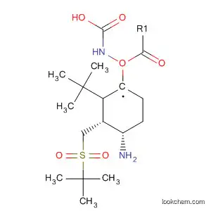 Molecular Structure of 848002-00-6 (Carbamic acid,
[(1R,3R,4S)-4-amino-3-[[(1,1-dimethylethyl)sulfonyl]methyl]cyclohexyl]-,
1,1-dimethylethyl ester)