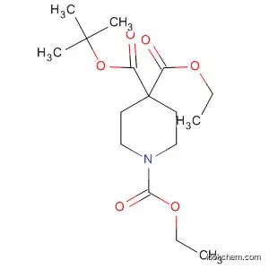 Molecular Structure of 848070-26-8 (1,4,4-Piperidinetricarboxylic acid, 1-(1,1-dimethylethyl) 4,4-diethyl ester)