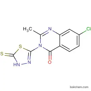 Molecular Structure of 849322-23-2 (4(3H)-Quinazolinone,
7-chloro-3-(4,5-dihydro-5-thioxo-1,3,4-thiadiazol-2-yl)-2-methyl-)