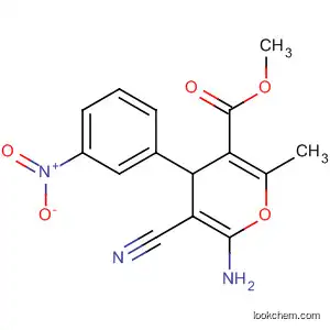 Molecular Structure of 176106-08-4 (methyl 6-amino-5-cyano-4-{3-nitrophenyl}-2-methyl-4H-pyran-3-carboxylate)