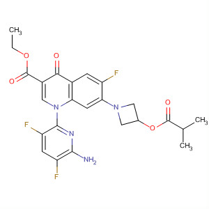 Ethyl 1-(6-amino-3,5-difluoropyridin-2-yl)-6-fluoro-7-[3-(isobutyryloxy)azetidin-1-yl]-4-oxo-1,4-dihydroquinoline-3-carboxylate