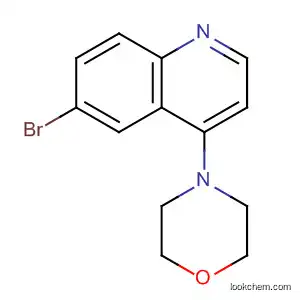 Molecular Structure of 474707-20-5 (Quinoline, 6-bromo-4-(4-morpholinyl)-)