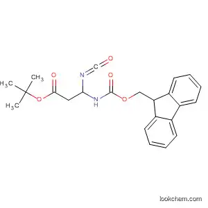 Molecular Structure of 611198-26-6 (Propanoic acid,
3-[[(9H-fluoren-9-ylmethoxy)carbonyl]amino]-3-isocyanato-,
1,1-dimethylethyl ester, (3R)-)