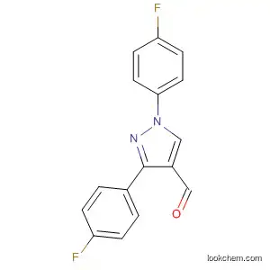 Molecular Structure of 618098-59-2 (1,3-BIS(4-FLUOROPHENYL)-1H-PYRAZOLE-4-CARBALDEHYDE)