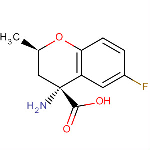 2H-1-Benzopyran-4-carboxylic acid,
4-amino-6-fluoro-3,4-dihydro-2-methyl-, (2R,4R)-